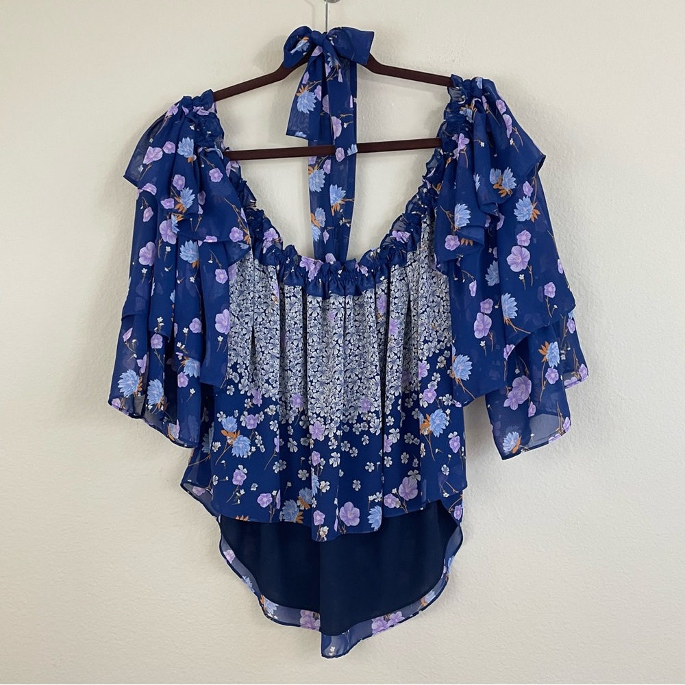 Misa Los Angeles Penille Floral Halter Top‎ Size M - Picture 6 of 11